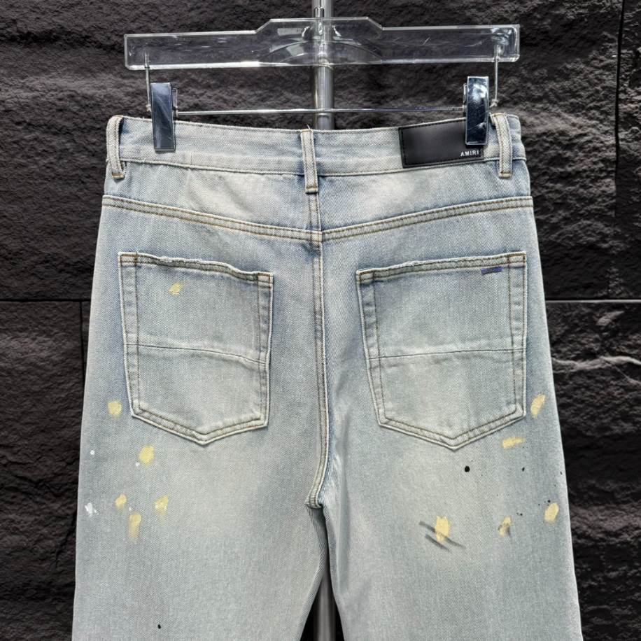 Amiri Men Painter Straight-leg Blue Jeans – AMIJ014