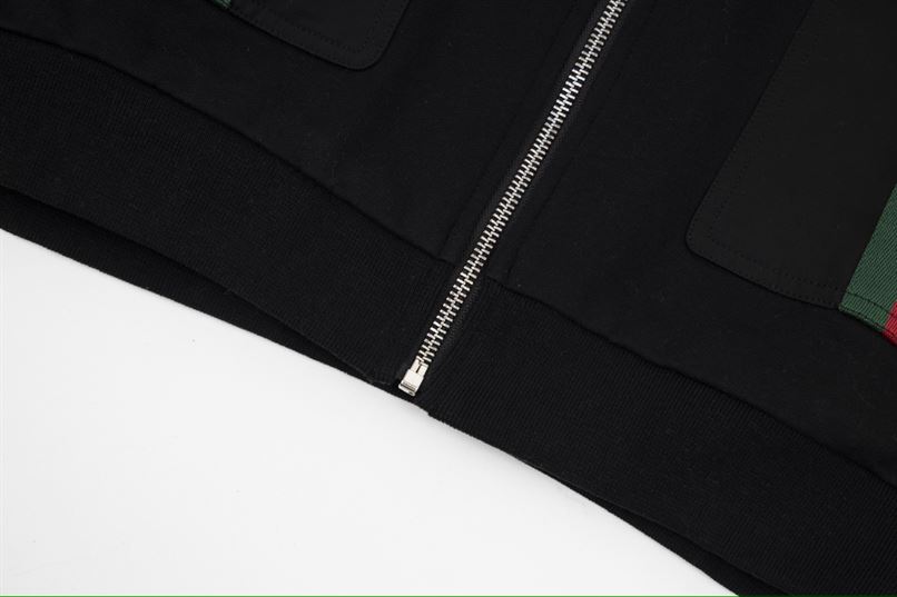 GUCCI WEB STRIPE COTTON JERSEY JACKET – GCJ023