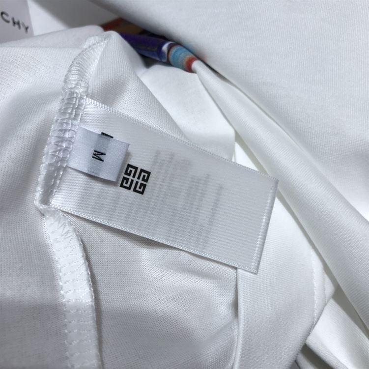 GIVENCHY SLIM FIT T-SHIRT IN JERSEY WITH 4G SUN PRINT IN WHITE – GTS006