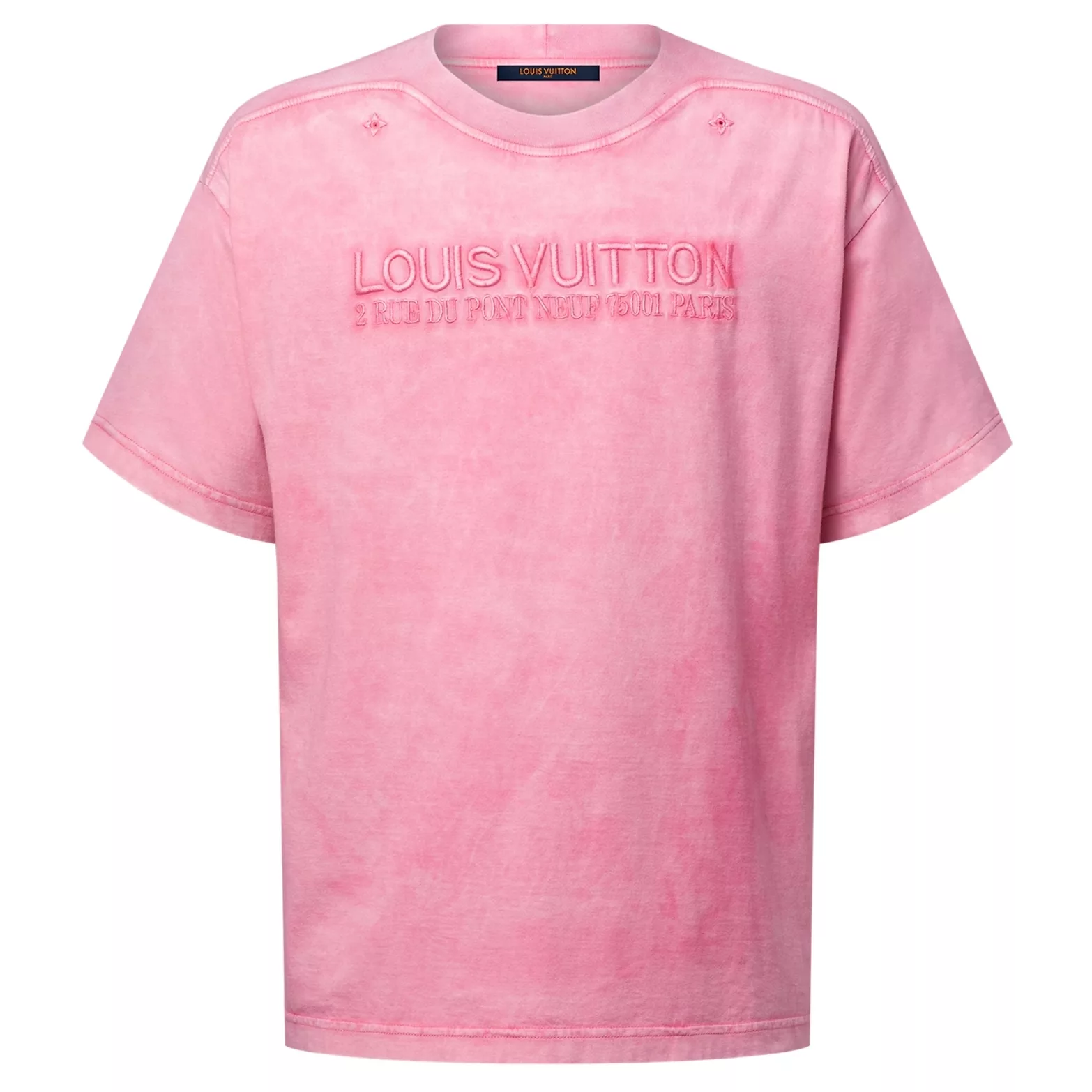 WASHED RIBBED T-SHIRT IN PINK – LVTS105