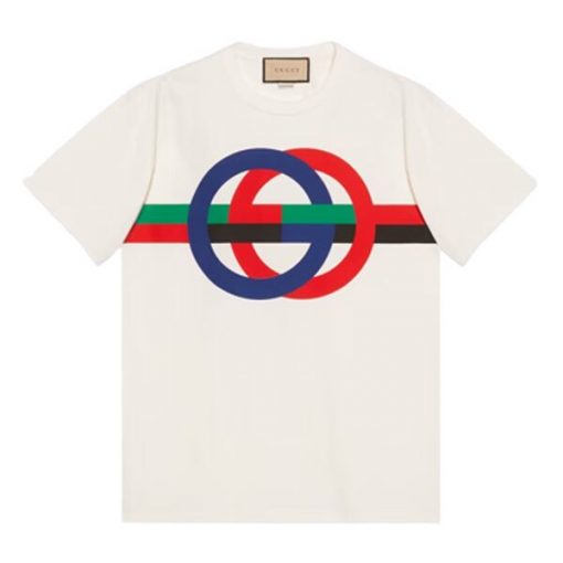 GUCCI ROUND GG PRINT COTTON T-SHIRT – GGS040