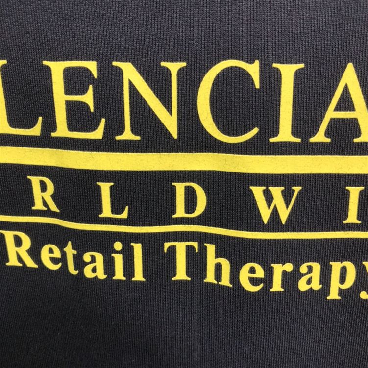 BALENCIAGA RETAIL THERAPY LOGO HOODIE – BH005