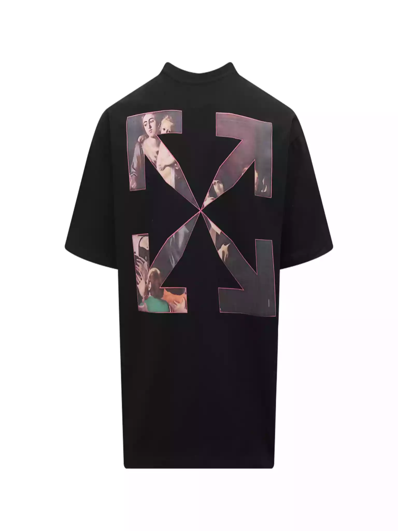Off-White Sprayed Caravaggio Slim T-Shirt In Black – OWS010