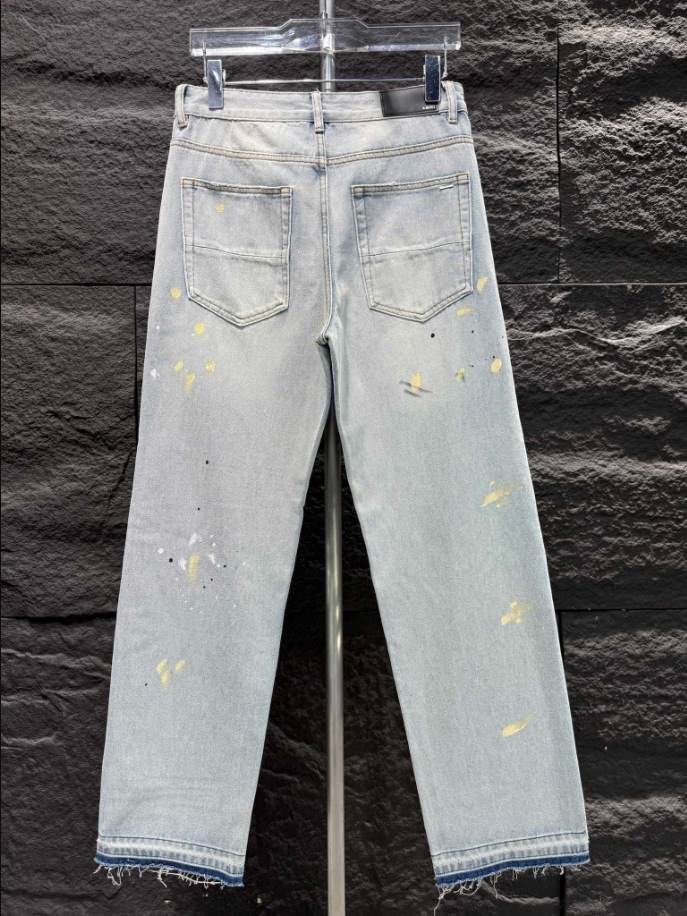 Amiri Men Painter Straight-leg Blue Jeans – AMIJ014