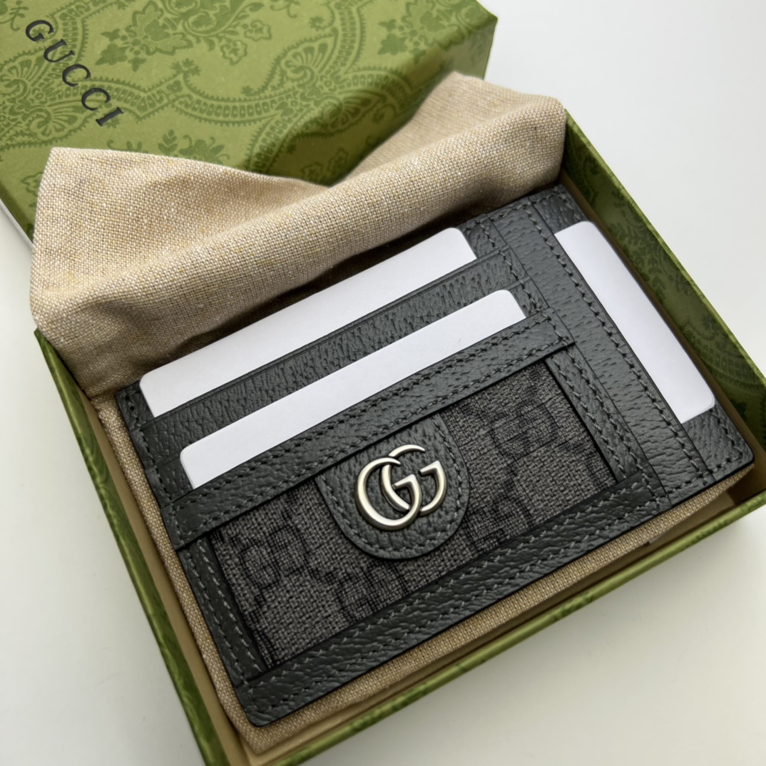 OPHIDIA GG CARD CASE IN BLACK – WLG036