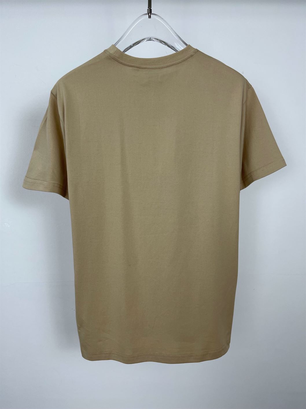BURBERRY LOGO PRINT COTTON OVERSIZE T-SHIRT – IN SOFT FAWN – BRS006