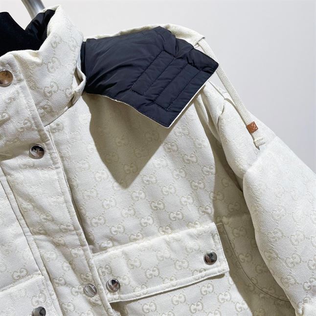 GUCCI GG COTTON CANVAS PUFFER JACKET – GCJ034