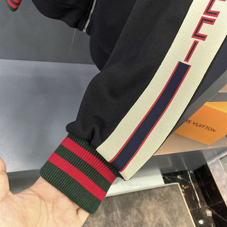 GUCCI TECHNICAL JERSEY JACKET BLACK – GCJ016