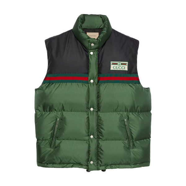 GUCCI WEB STRIPE PADDED DOWN GILET – GCJ026