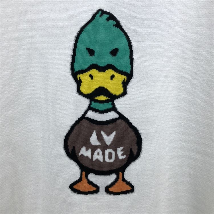 LOUIS VUITTON INTARSIA JACQUARD DUCK CREWNECK – LVTS005