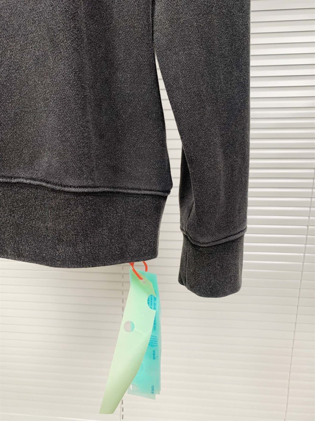 OFF-WHITE DIGIT BACCHUS COTTON SWEATSHIRT CHARCOAL GREY – OS018