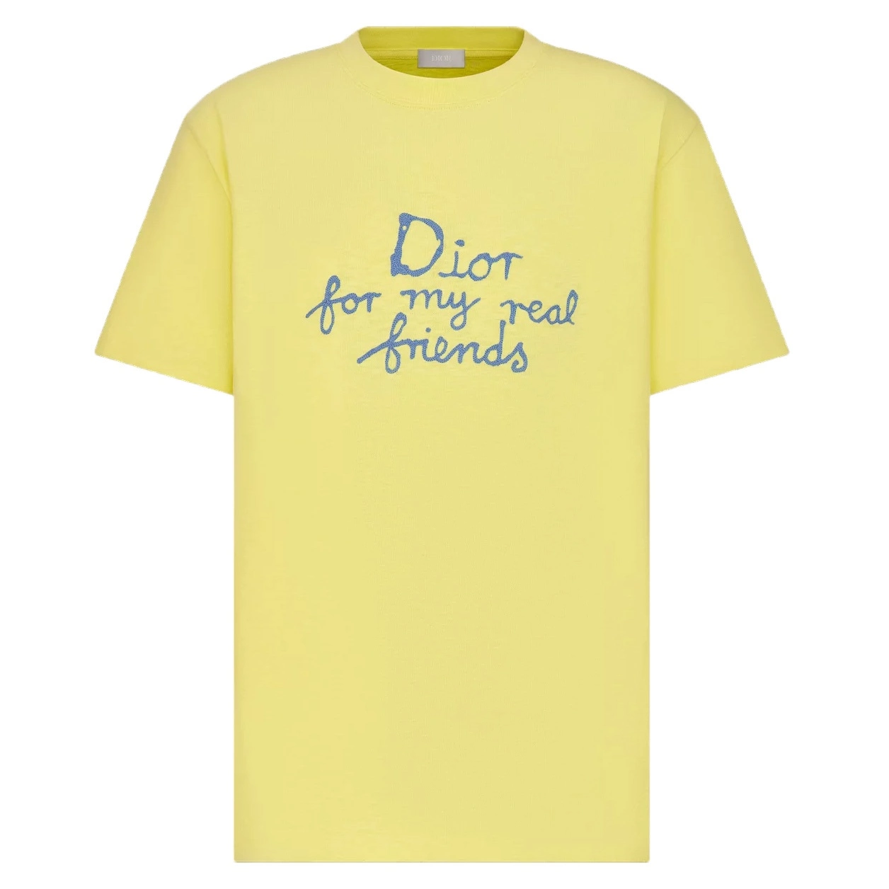 DI0R AND HYLTON NEL T-SHIRT, RELAXED FIT YELLOW COTTON JERSEY – DOT049