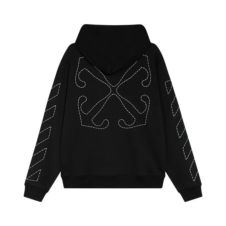 OFF-WHITE STITCH ARR DIAGS KNIW HOODIE – OS019