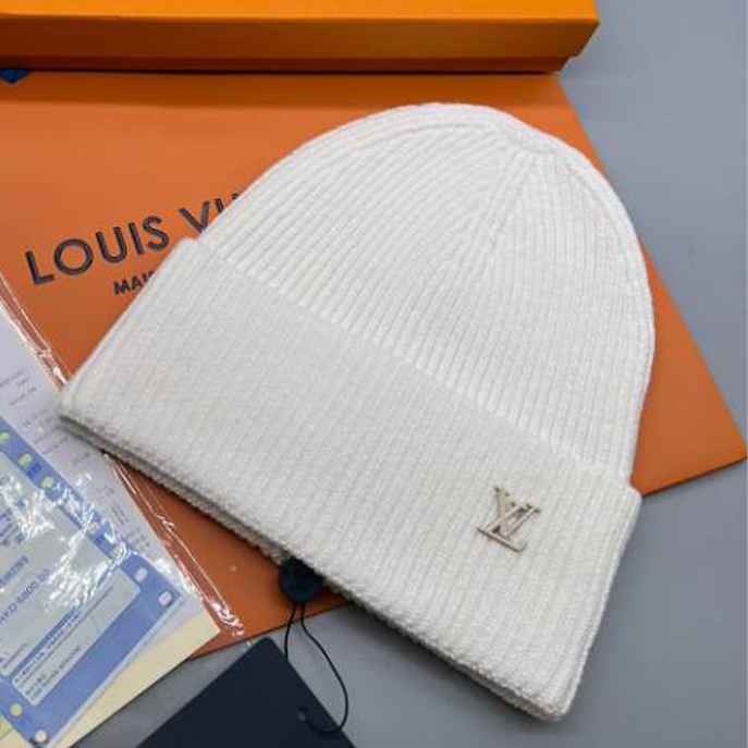Louis Vuitton Ahead Cream Beanie Hats – LVC011