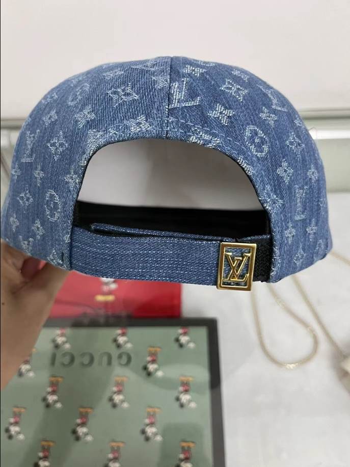 Louis Vuitton Monogram Cap Blue Hats – LVC004