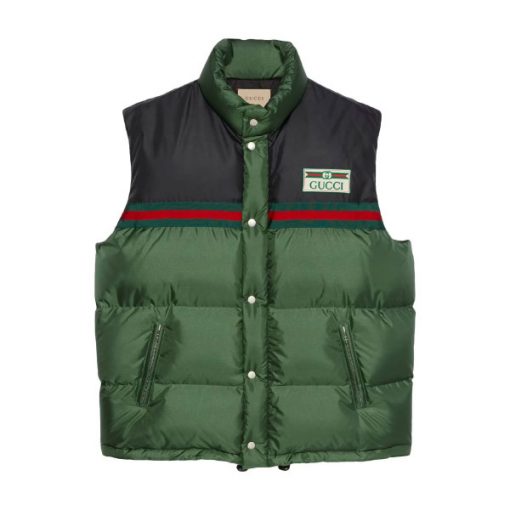 GUCCI WEB STRIPE PADDED DOWN GILET – GCJ026