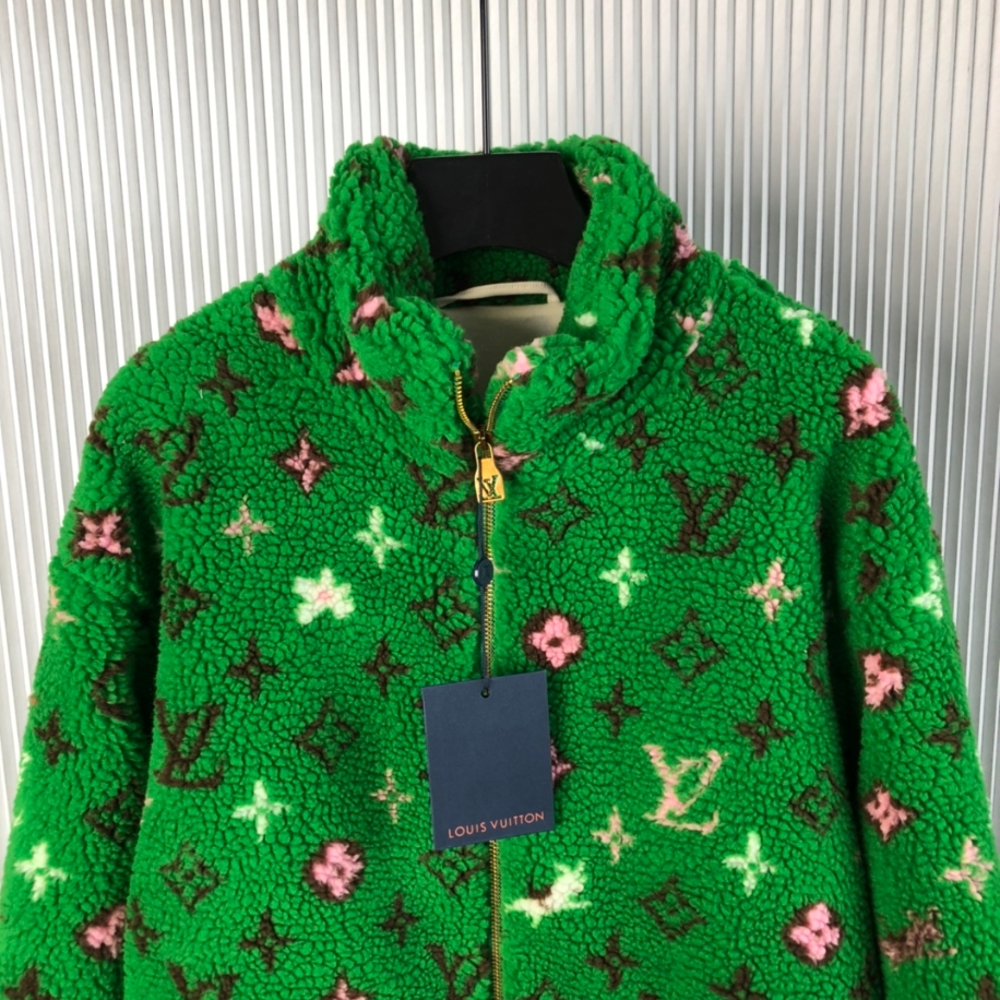 Louis Vuitton Monogram Fleece Green Jacket – LVC045