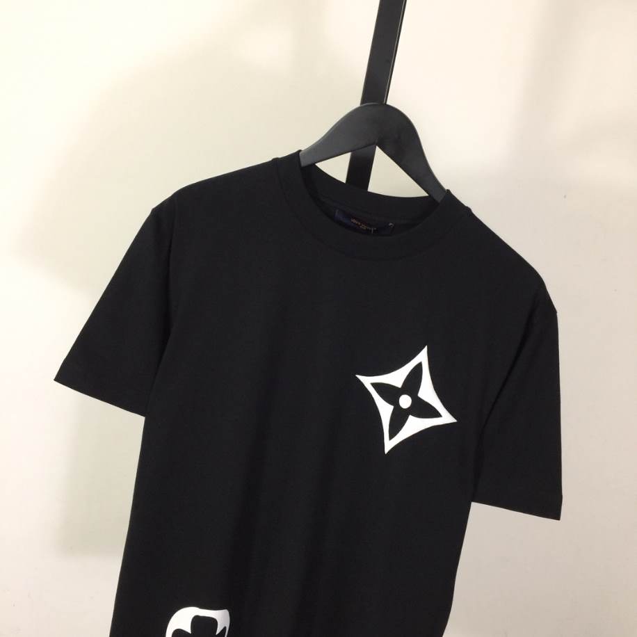 Louis Vuitton Flower Logo Shirt Black – LVTS081