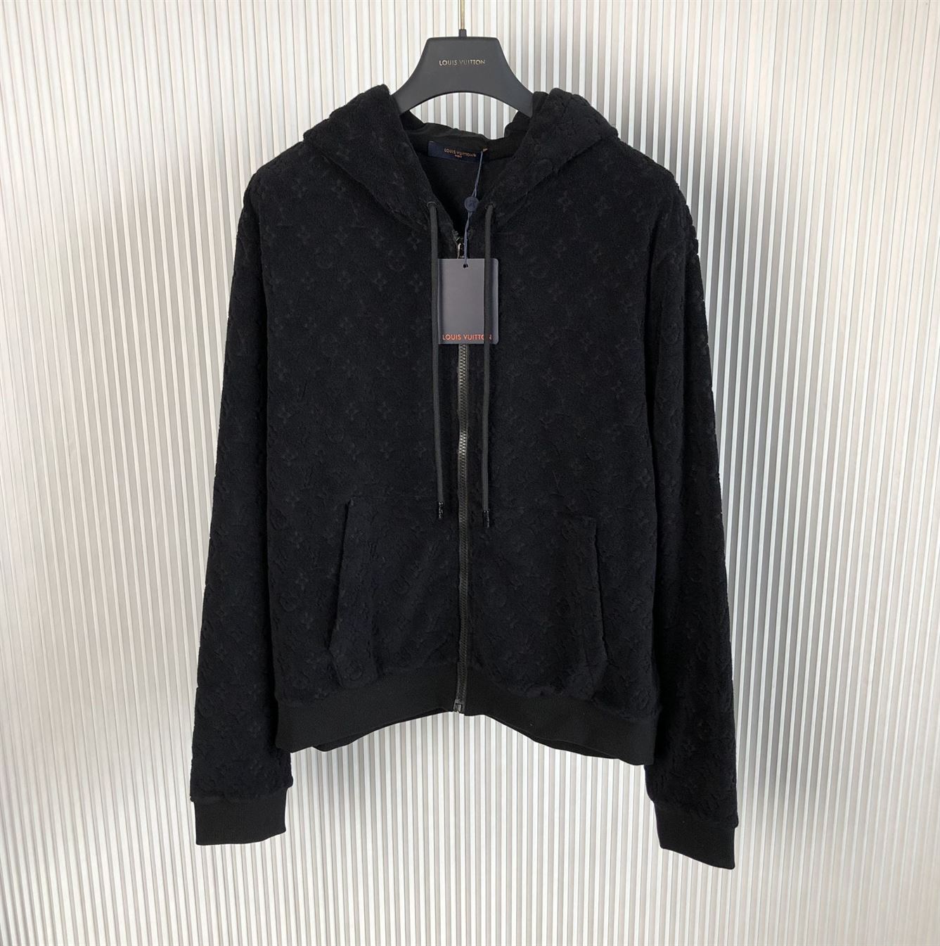 LOUIS VUITTON MONOGRAM FRENCH TERRY ZIP THROUGH HOODIE – LVH047