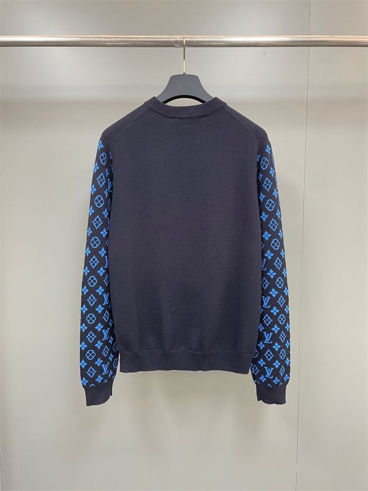 LOUIS VUITTON MONOGRAM MIX CASHMERE CREWNECK – LVH035