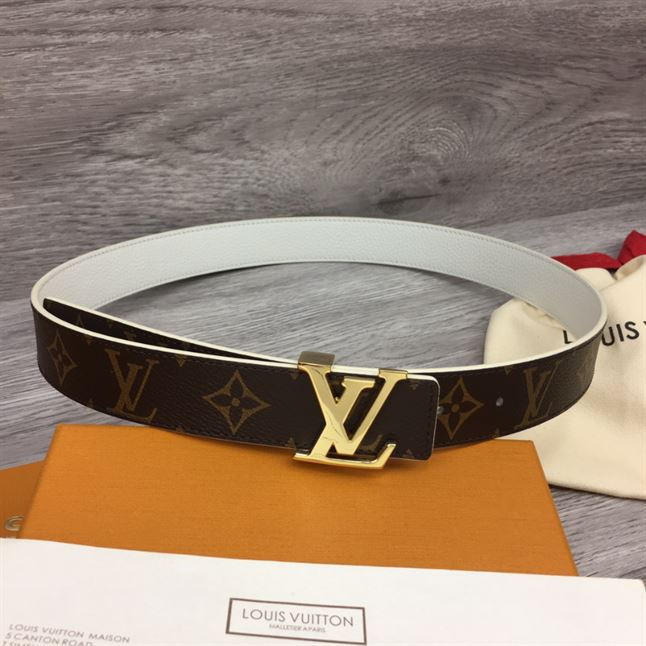 LOUIS VUITTON LV INITIALES 30MM REVERSIBLE BELT MONOGAM – LBE087