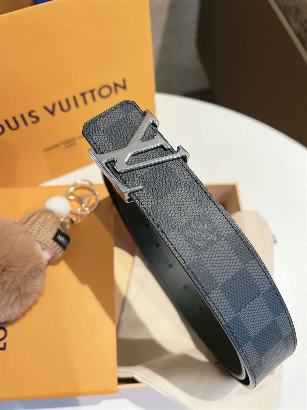 LV INITIALES 35MM REVERSIBLE BELT – LBE012
