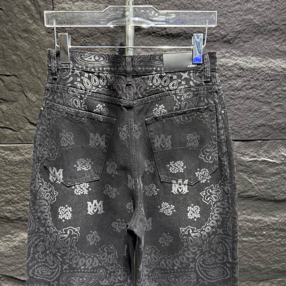 Amiri Tie Dye Bandana Black Jeans – AMIJ029