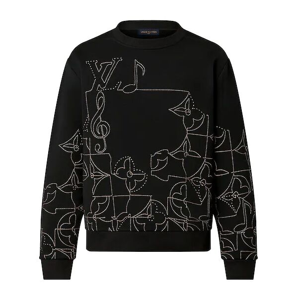 LOUIS VUITTON MUSIC LINE EMBROIDERED CREWNECK – LVH031