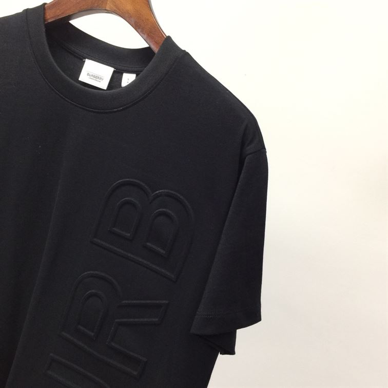 BURBERRY EMBOSSED LOGO COTTON OVERSIZED T-SHIRT – BRS025