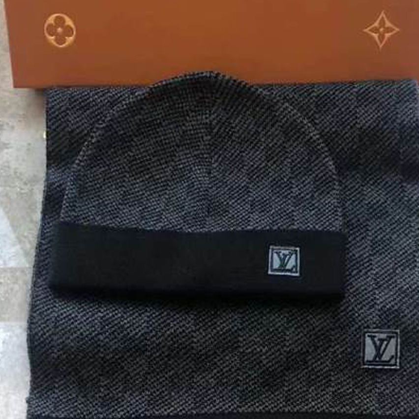 Louis Vuitton Beanie Monogram Grey Hats – LVC015
