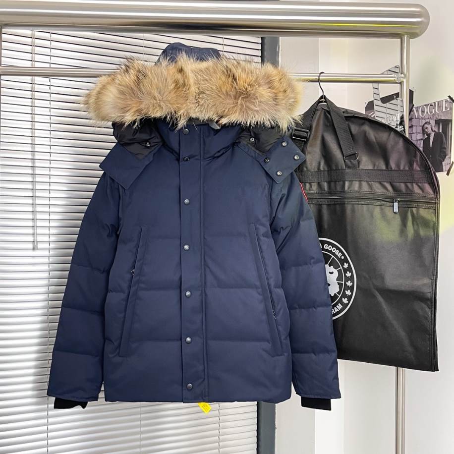 Canada Goose Blue Wyndham Parka Jacket – CN38