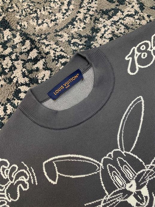 LOUIS VUITTON CREW NECK PULLOVERS MONOGRAM SWEATERS – LVH032