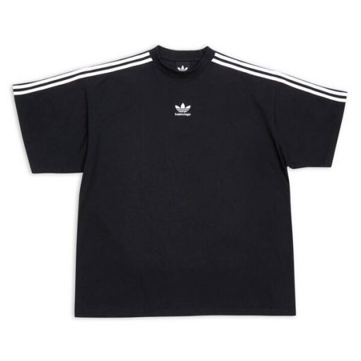 BALENCIAGA ADIDAS T-SHIRT OVERSIZED IN BLACK – BAS017