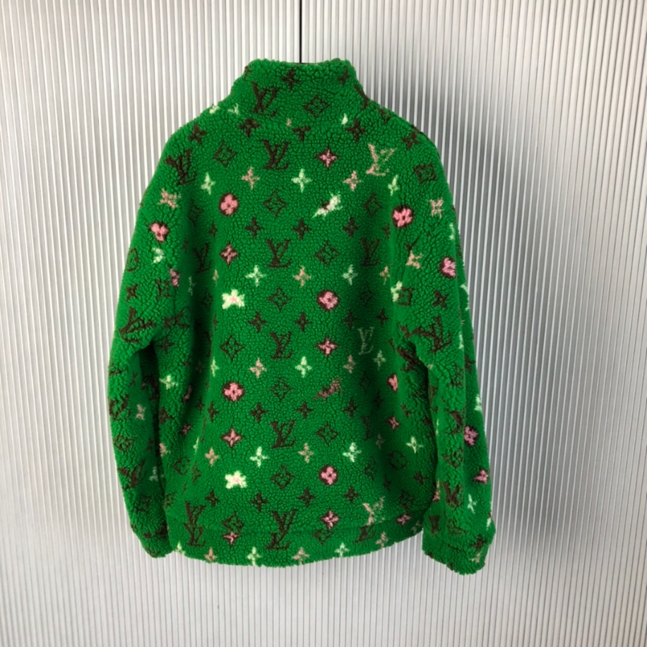 Louis Vuitton Monogram Fleece Green Jacket – LVC045