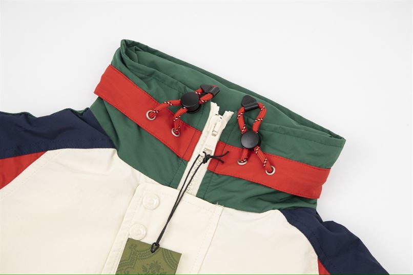 GUCCI COTTON NYLON JACKET WITH PATCH – GCJ025