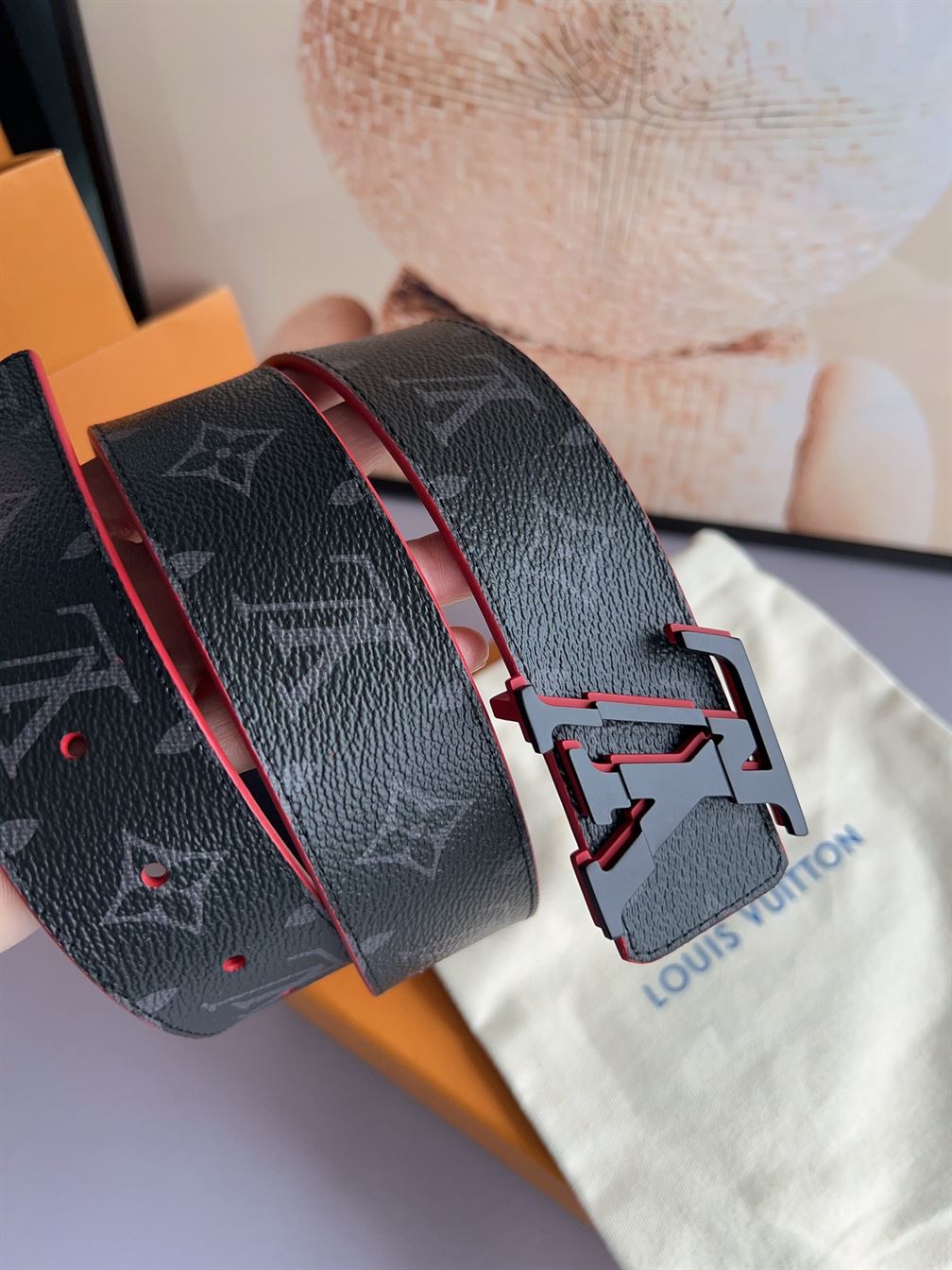 LOUIS VUITTON LV BROKEN 40MM REVERSIBLE BELT – LBE029