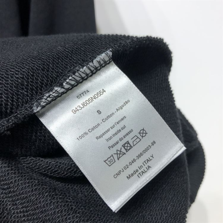 DIOR FLOWERS EMBROIDERED HOODIE BLACK – DOS008