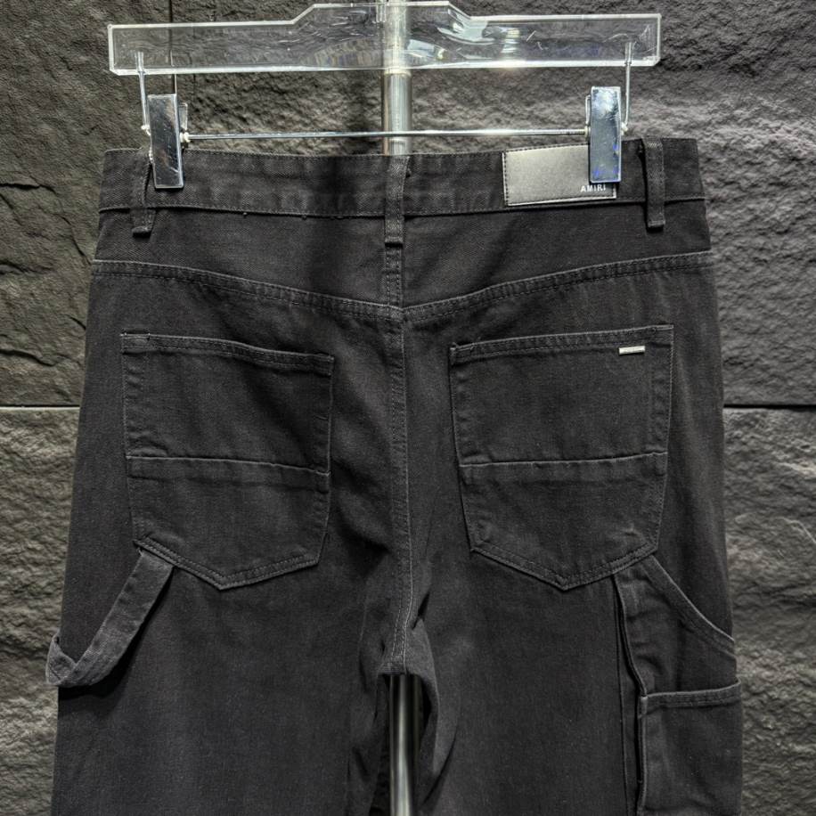 Amiri Double Knee Black Jeans – AMIJ003