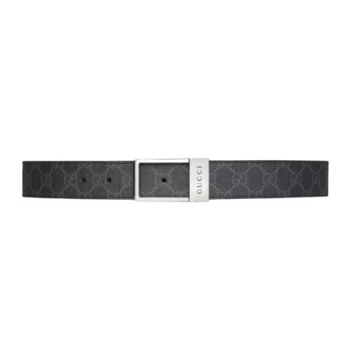 GUCCI GG BELT WITH RECTANGULAR BUCKLE – GB042