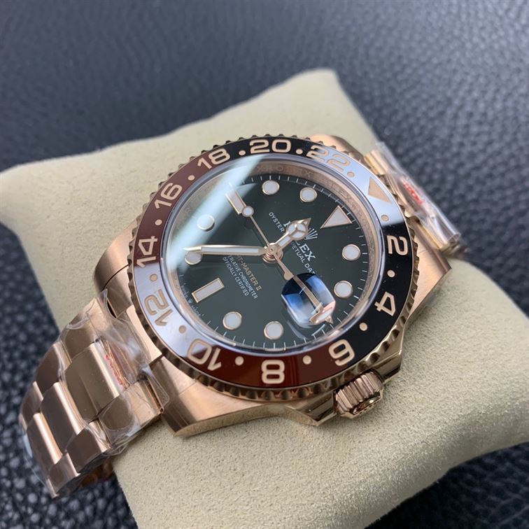 ROLEX GMT-MASTER II EVEROSE GOLD ROOT BEER BROWN 40MM – RL028