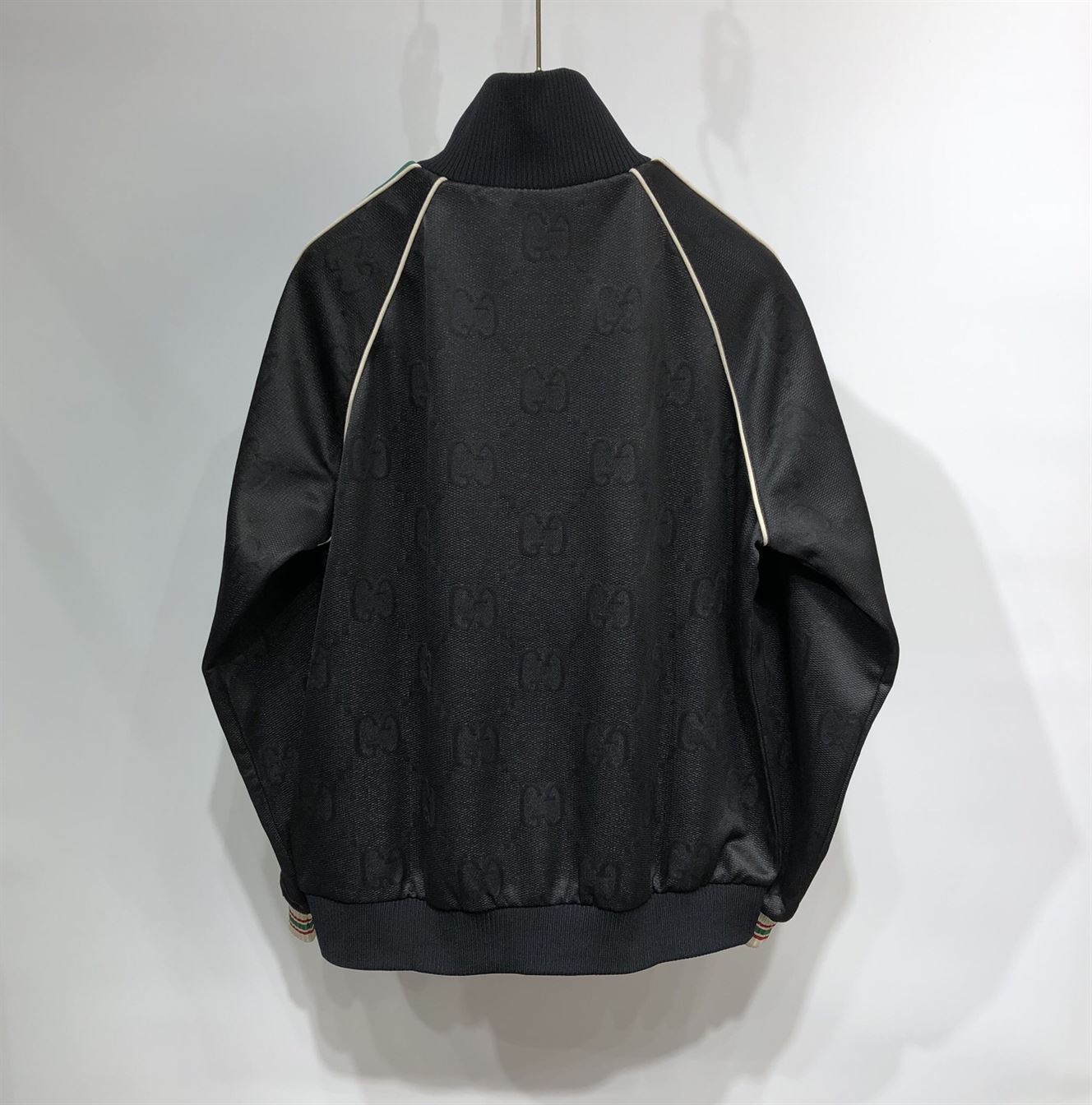 GUCCI GG JACQUARD JERSEY ZIP JACKET BLACK GG JACQUARD JERSEY – GCJ001