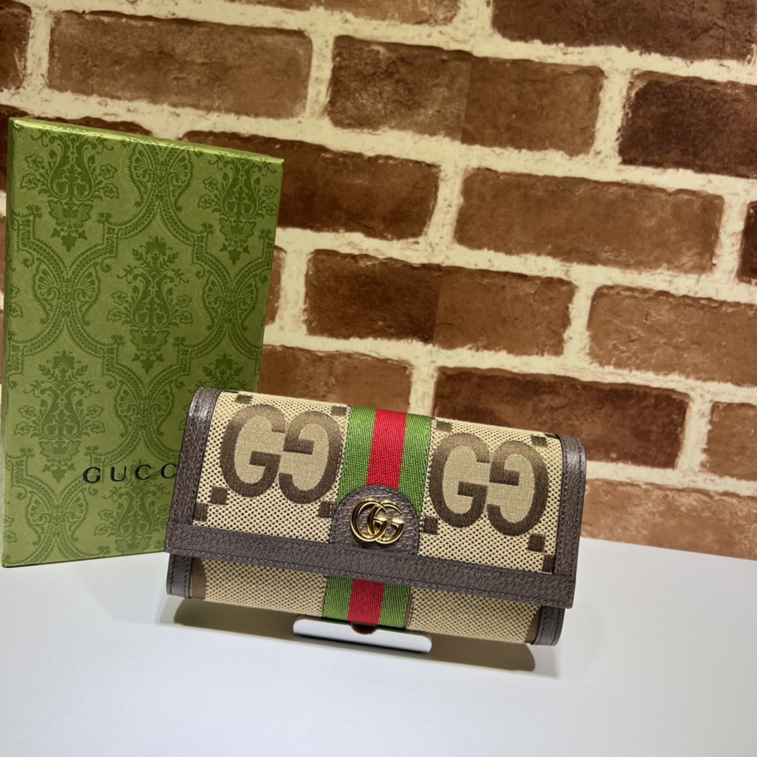 GUCCI MONOGRAM JUMBO GG TEXTURED DOLLAR CALFSKIN – WLG033