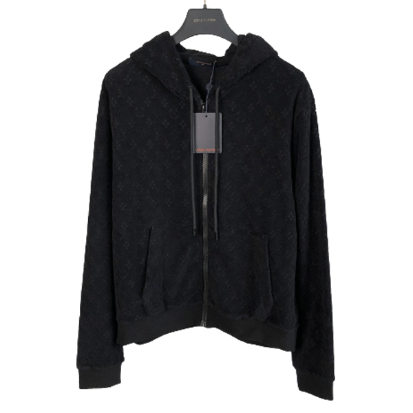 LOUIS VUITTON MONOGRAM FRENCH TERRY ZIP THROUGH HOODIE – LVH047