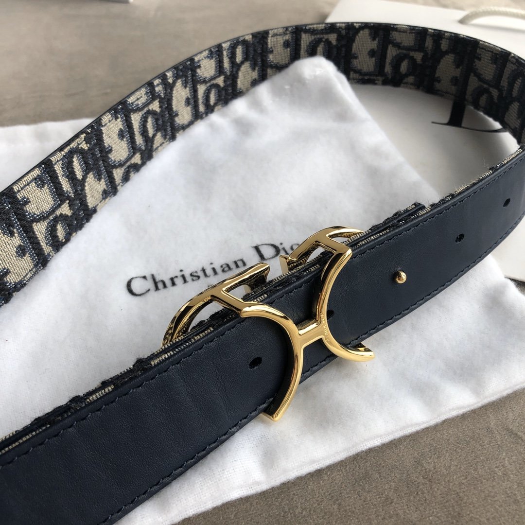 30 MONTAIGE REVERSIBLE BELT BLUE SMOOTH CALFSKIN – DB009