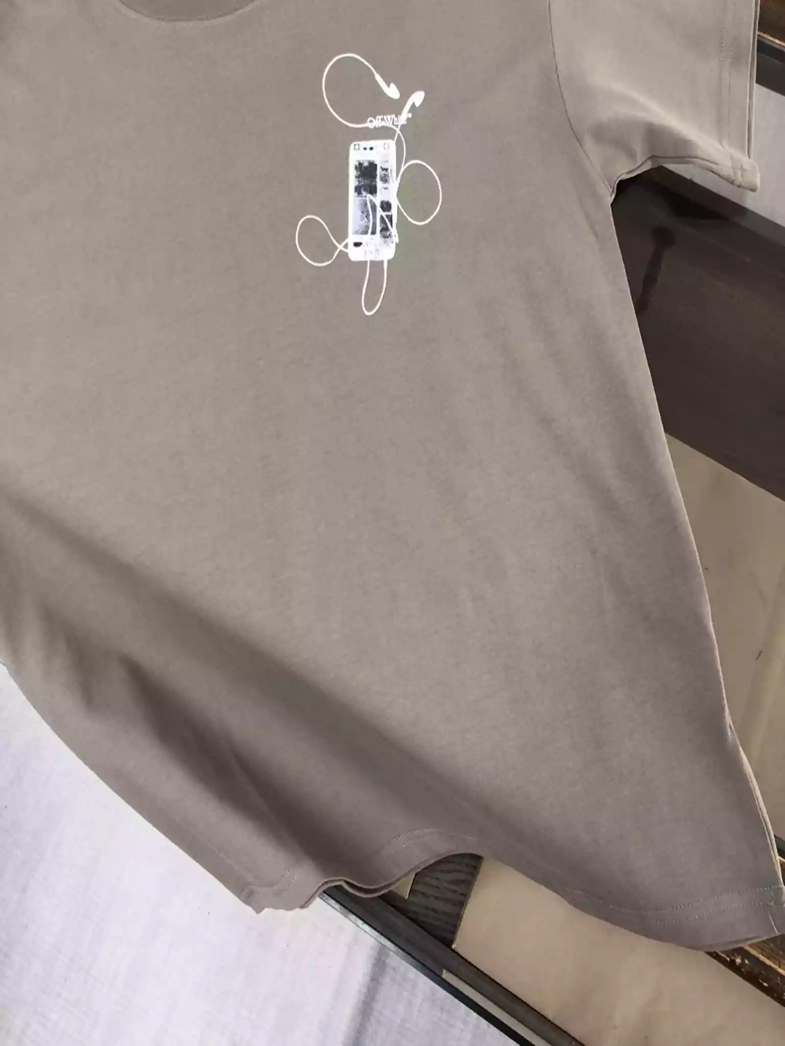 Off-White Scan Arrow T-shirt | Brown – OWS038