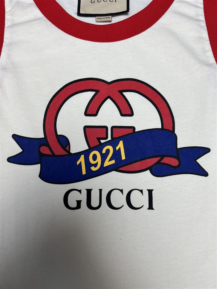 GUCCI INTERLOCKING G 1921 PRINT COTTON TOP – GGS041