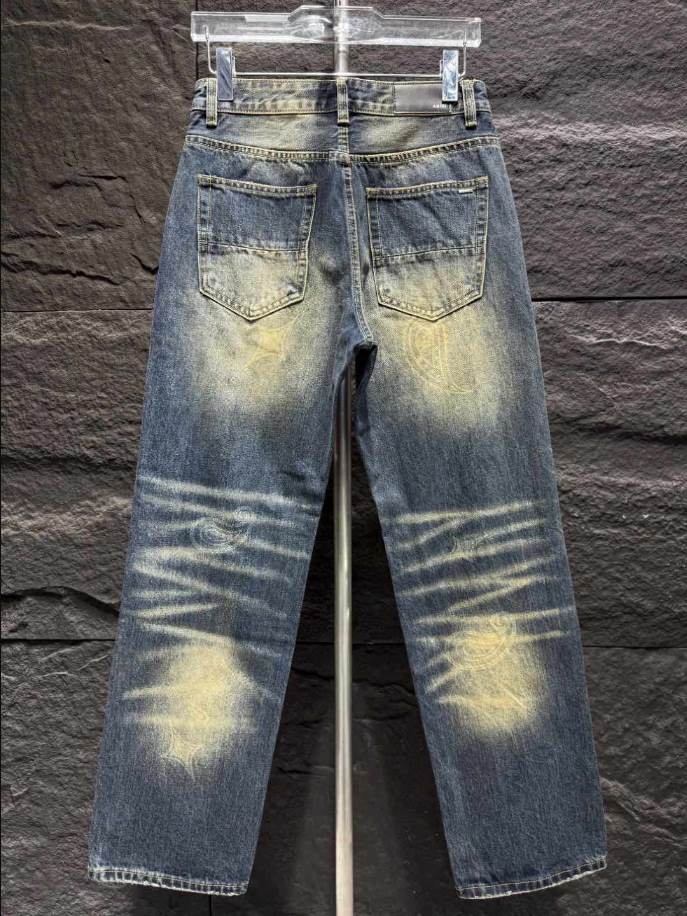 Amiri Blue Yellow Jeans – AMIJ032
