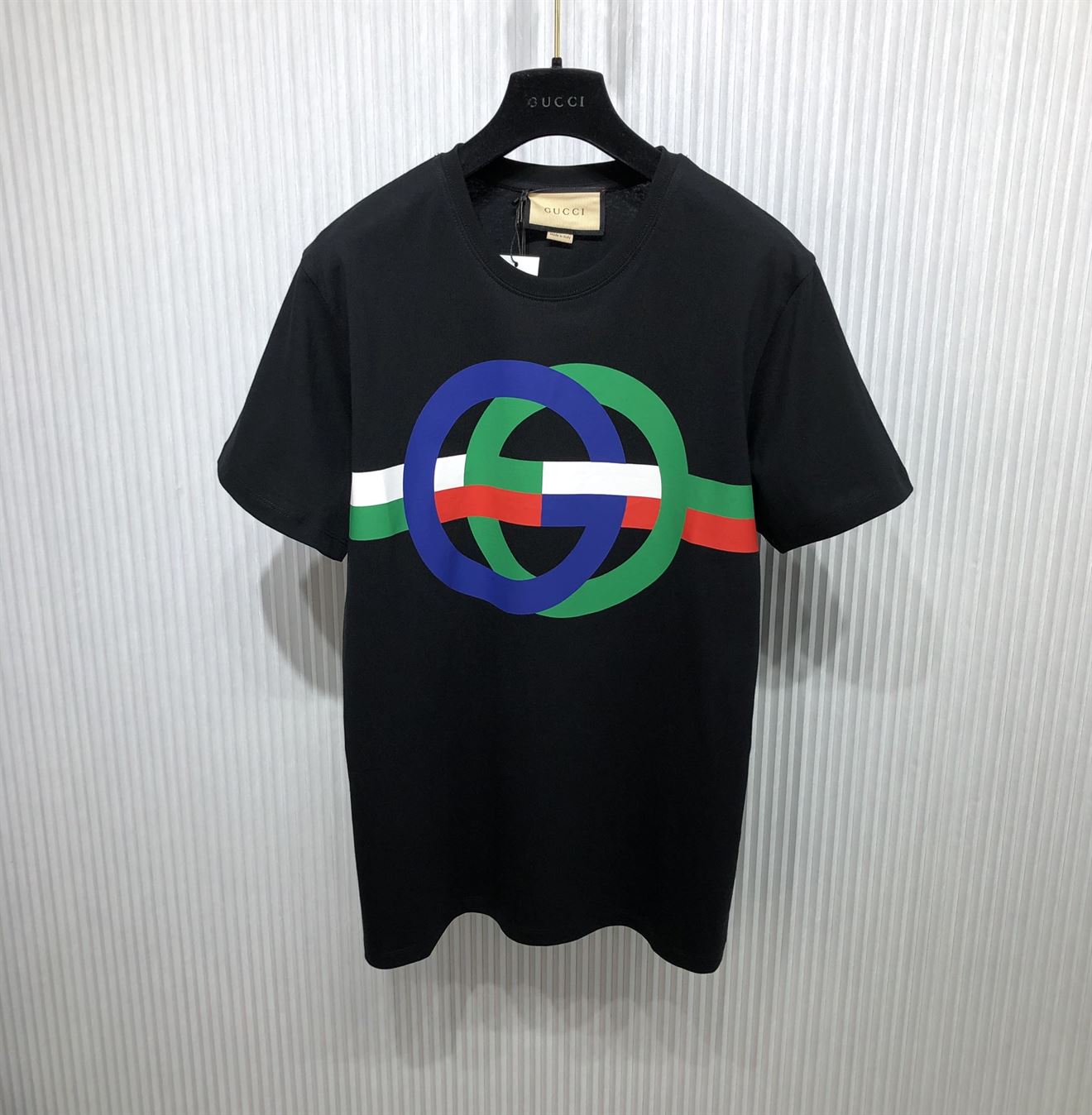 GUCCI ROUND GG PRINT COTTON T-SHIRT – GGS039