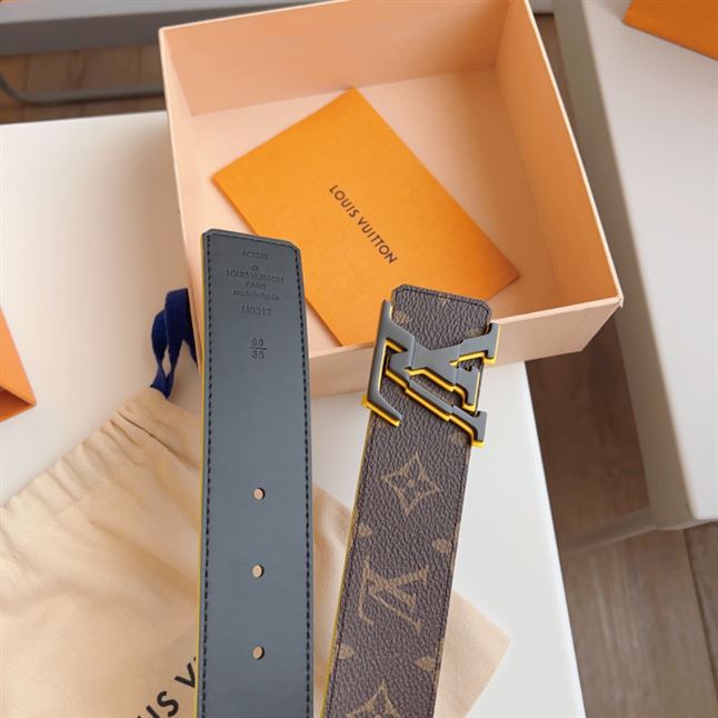 LOUIS VUITTON INITIALES 40MM REVERSIBLE MONOGRAM MACASSAR CANVAS – LBE061