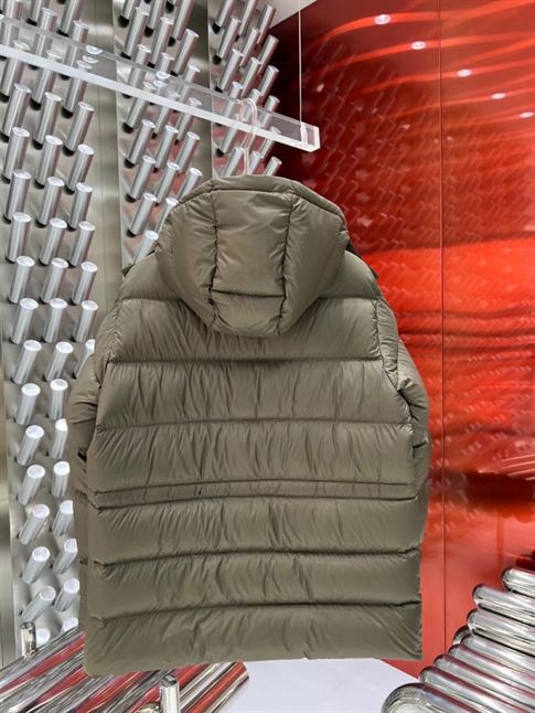 MONCLER BAUGES LEATHER-TRIMMED QUILTED SHELL HOODED DOWN JACKET – MC084